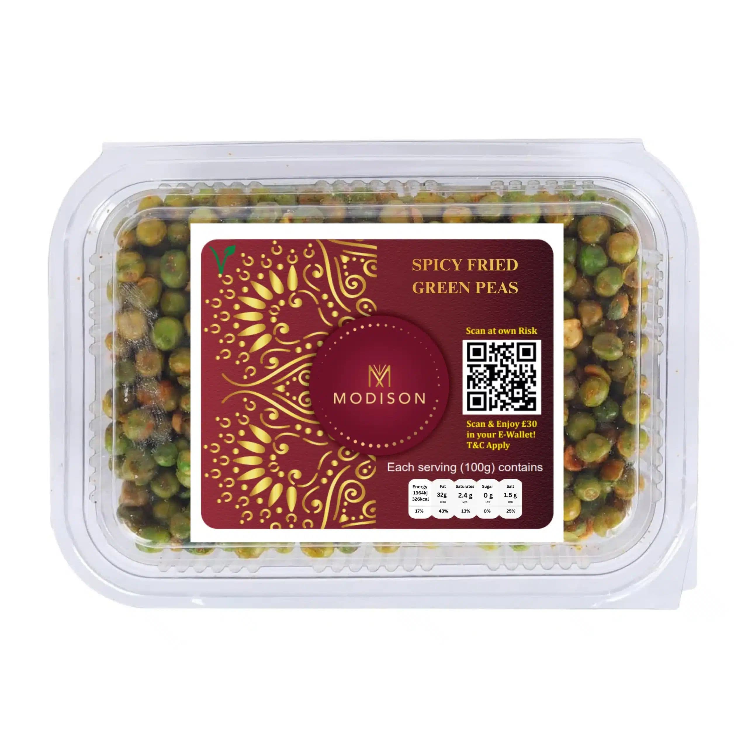SPICY FRIED GREEN PEAS - 180g